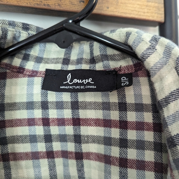 Made In Canada, Louve Brand plaid flannel shirt - Picture 3 of 3